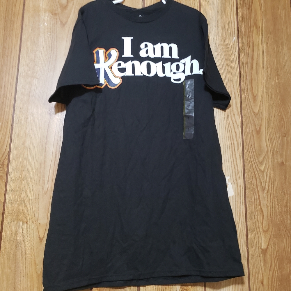 "I am Kenough" shirt boys small shirt The Barbie Movie  Black Tee New